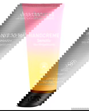 Crema de Maini Vegana pentru Piele Sensibila, cu Galbenele Bio - Benecos Hand Creme Sensitiv, 75 ml