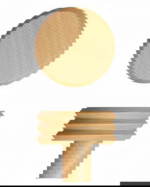 Agatatoare cuier Pulse, finisaj stejar, 90x62 mm