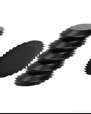 Agatatoare cuier Pulse, finisaj negru mat lacuit, 28x45 mm