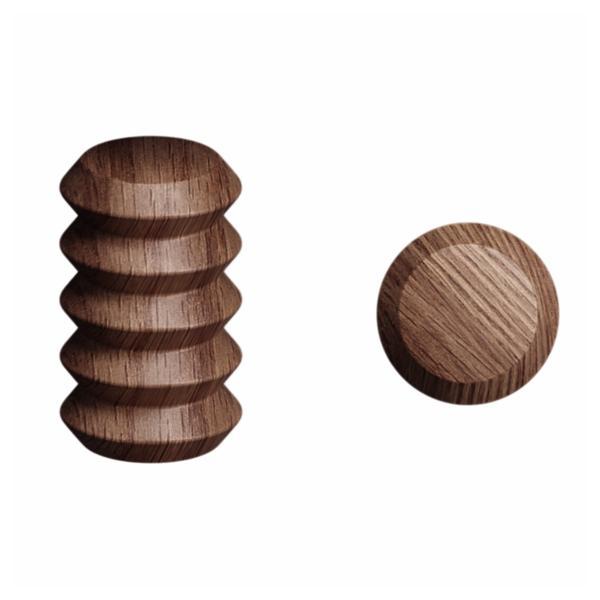 Agatatoare cuier Pulse, finisaj nuc, 28x45 mm