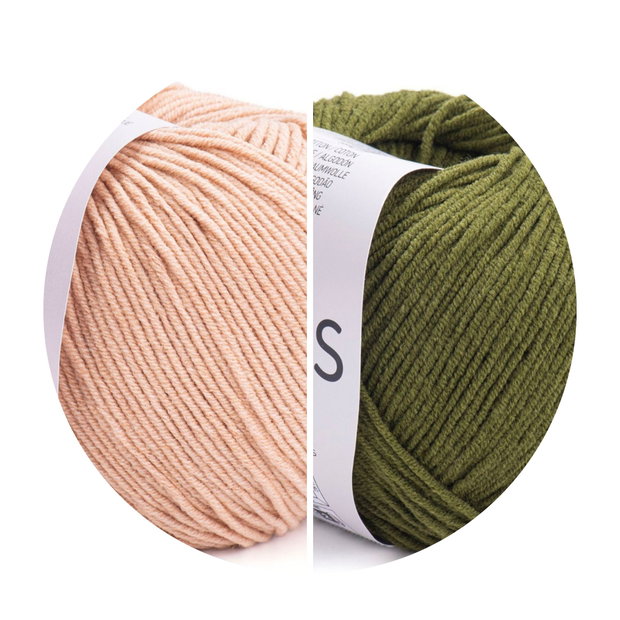 Șosete Tricotate Olive-Crem Confort Handmade
