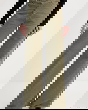 United Colors of Benetton pantaloni culoarea negru, lat, high waist, 41ULDE029