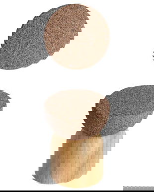 Agatatoare cuier Piece, finisaj stejar/pluta, 48x64 mm