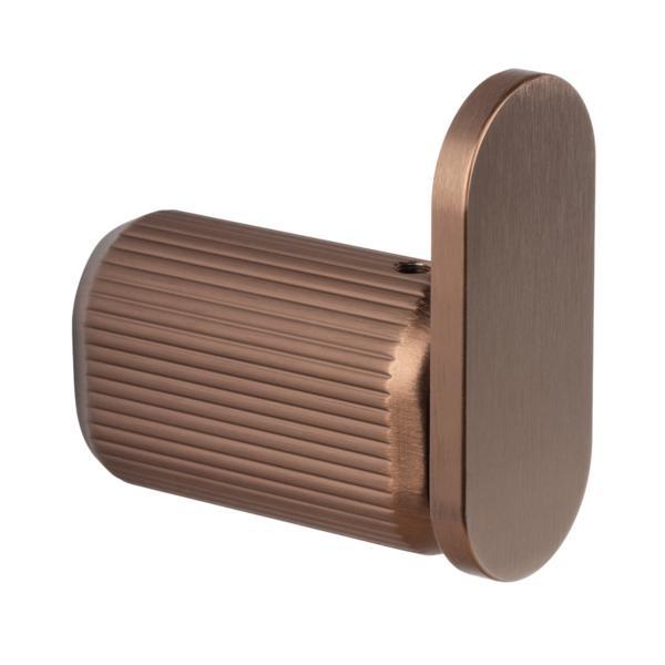 Agatatoare cuier Brooklyn, finisaj bronz periat, 30x70 mm