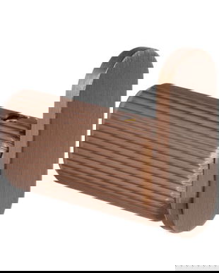 Agatatoare cuier Brooklyn, finisaj bronz periat, 15x35 mm