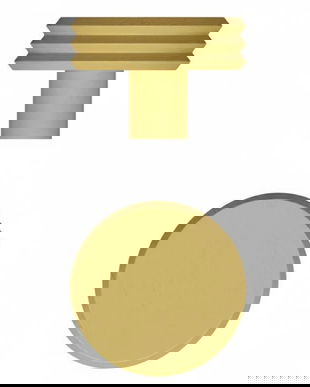 Agatatoare cuier Pulse Color, finisaj galben mustar, 92x62 mm