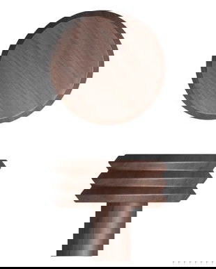 Agatatoare cuier Pulse, finisaj nuc, 90x62 mm