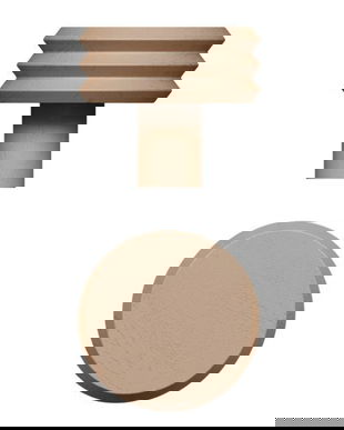 Agatatoare cuier Pulse Color, finisaj maro ceramic, 65x57 mm