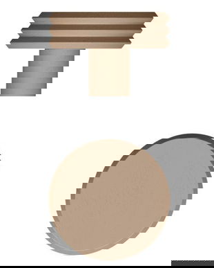 Agatatoare cuier Pulse Color, finisaj maro ceramic, 92x62 mm