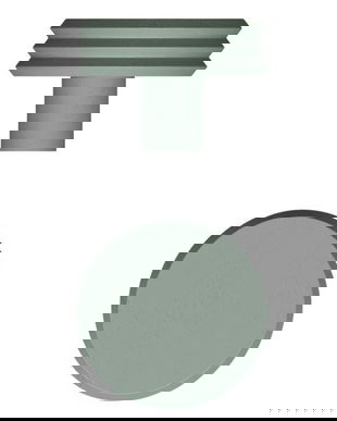 Agatatoare cuier Pulse Color, finisaj verde matcha, 92x62 mm