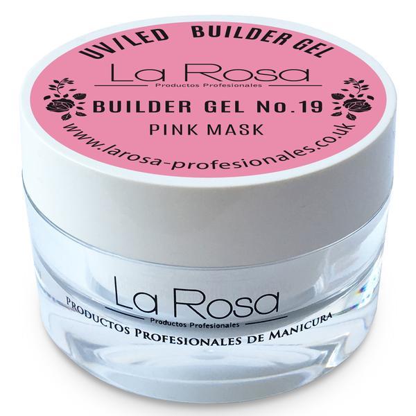 Gel de construcție autonivelantă pentru unghii La Rosa Profesionales, Pink Mask 30 ml