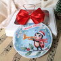 Decoratiune grlob, cadou craciun pentru educatoare invatatoare - tema buburuze