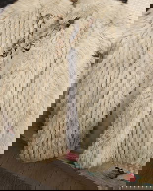 Haina blana naturala vulpe polara