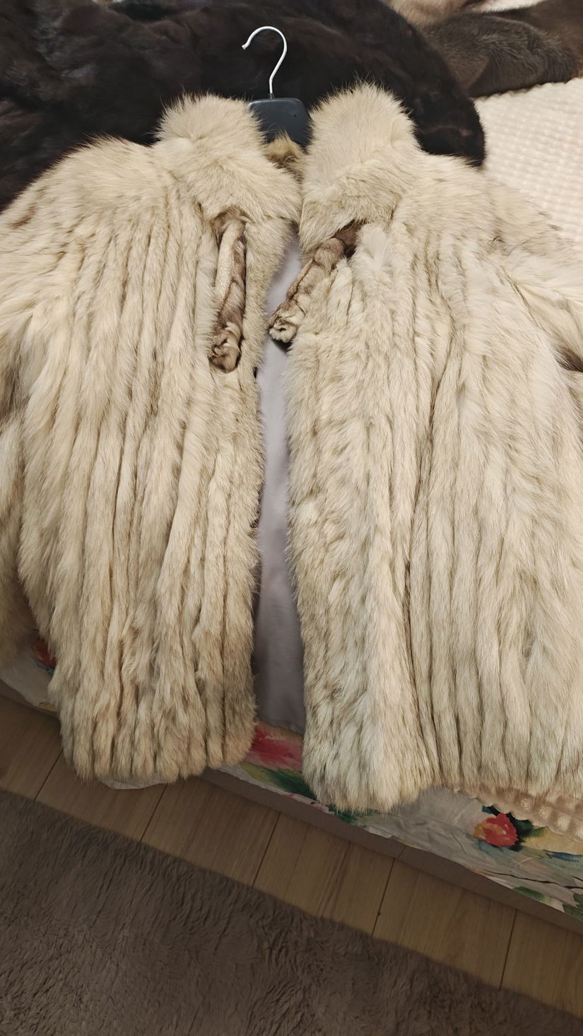 Haina blana naturala vulpe polara