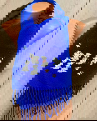 FULAR ORIGINAL DISNEY 101 DALMATIENI ORIGINAL LANA VERGINE 100%