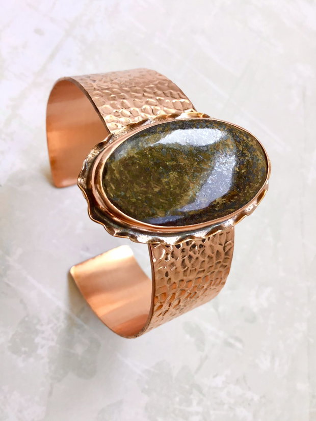 Bratara bronzit & cupru