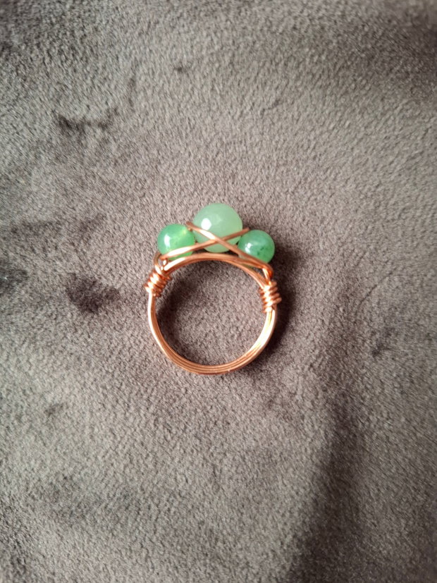 Inele wire-wrap cu pietre naturale
