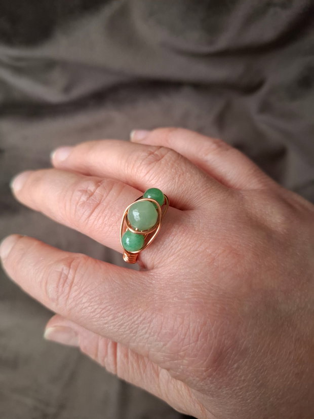 Inele wire-wrap cu pietre naturale