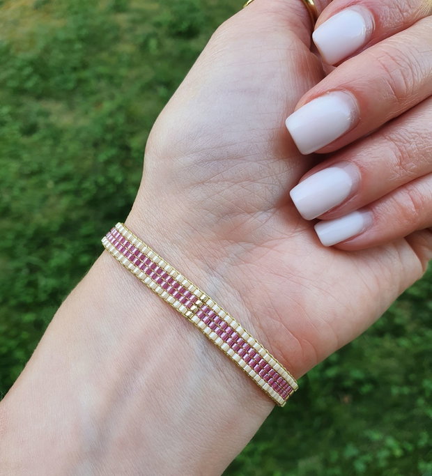 Brățară elegantă cu mărgele Miyuki