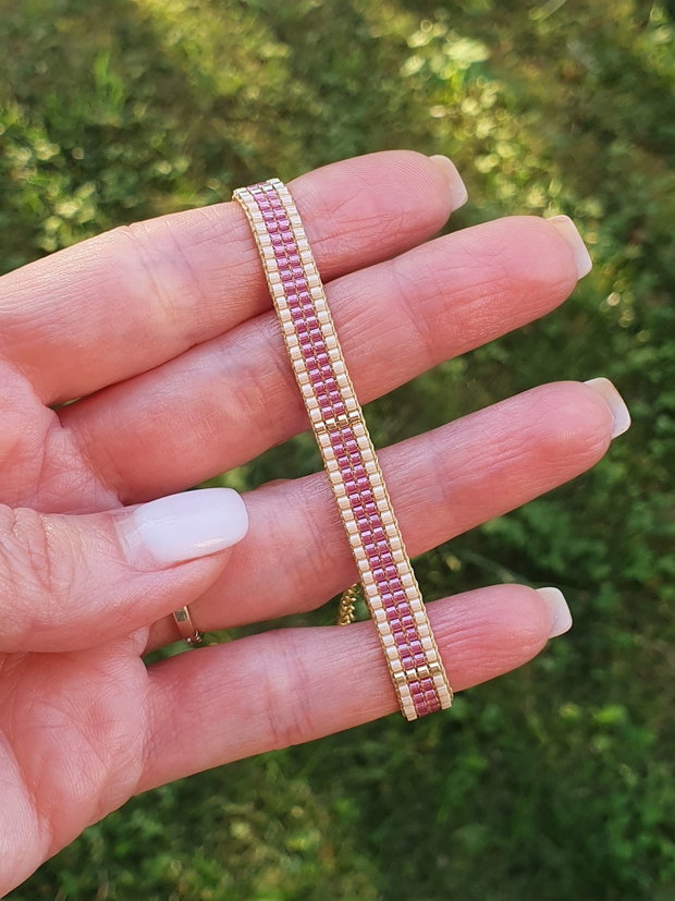 Brățară elegantă cu mărgele Miyuki