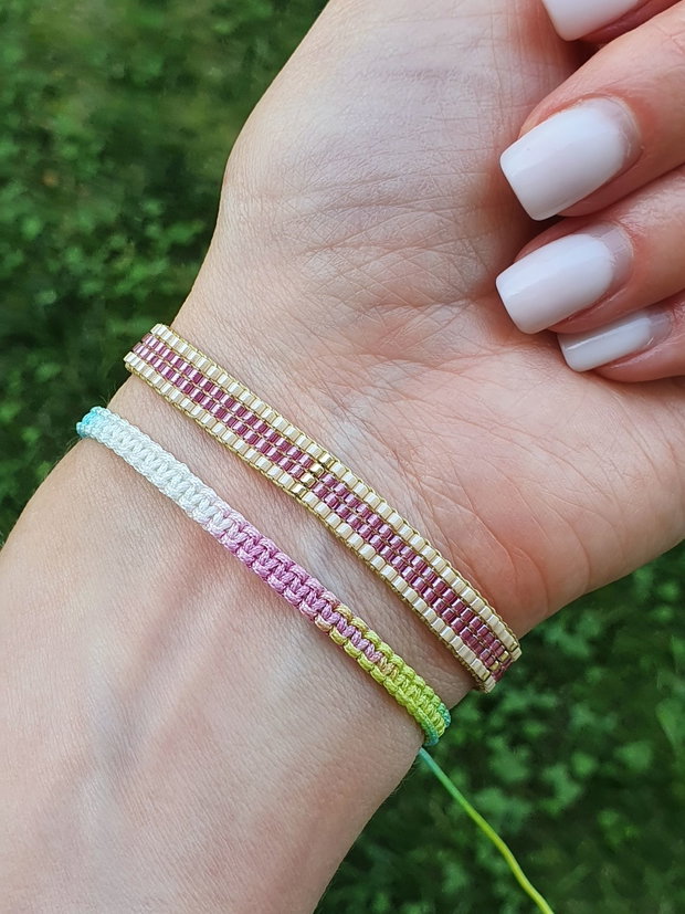 Brățară elegantă cu mărgele Miyuki