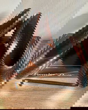 PANTOFI SEMLER  PIELE NATURALA SI CROCO  INTERIOR 24,5 CM