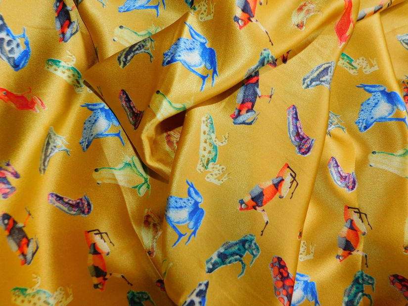 Esarfa matase natursla satinata , 140 x 70 cm