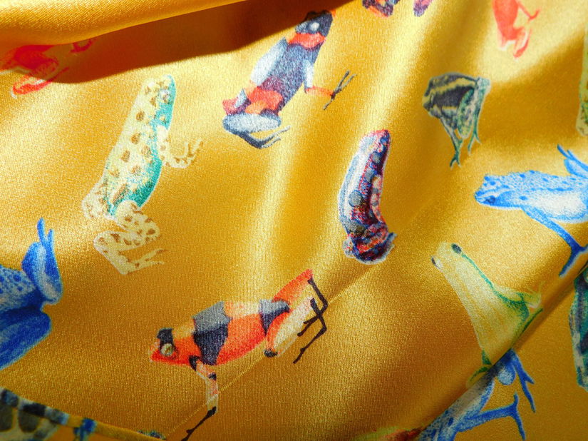 Esarfa matase natursla satinata , 140 x 70 cm