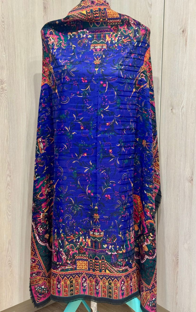 MINUNATA ESARFA XXL INDIA, MODEL ORIENTAL ,CULORI SUPERBE