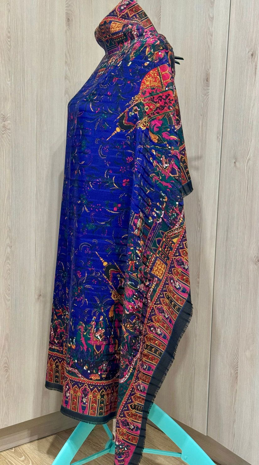 MINUNATA ESARFA XXL INDIA, MODEL ORIENTAL ,CULORI SUPERBE