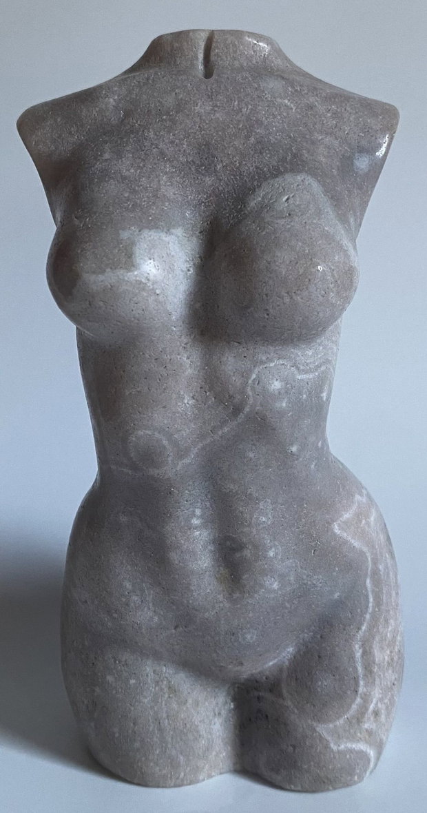 Ametist Roz - Sculptura nud piatra semipretioasa