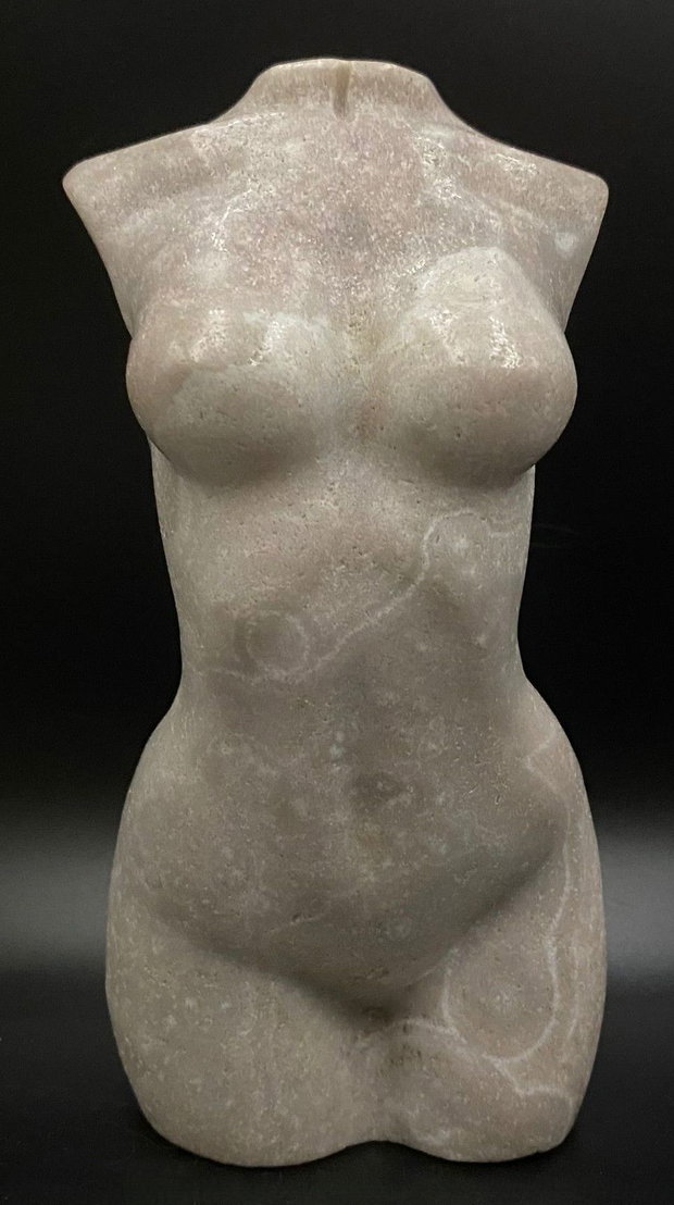 Ametist Roz - Sculptura nud piatra semipretioasa