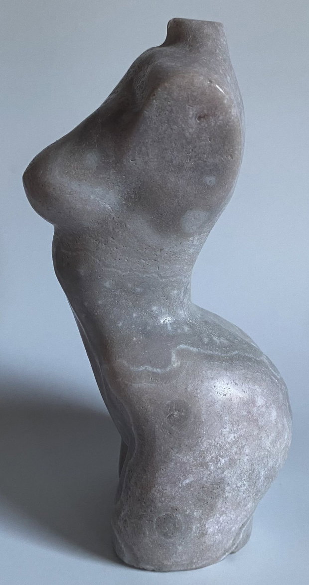 Ametist Roz - Sculptura nud piatra semipretioasa
