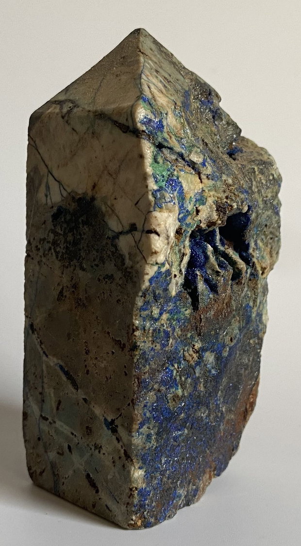 Azurit - Obelisc Brut piatra semipretioasa