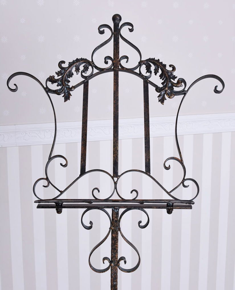 Suport partituri din fier forjat antik brown