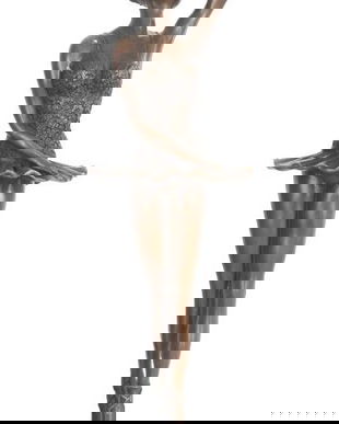 Lacul lebedelor-statueta din bronz cu soclu din marmura