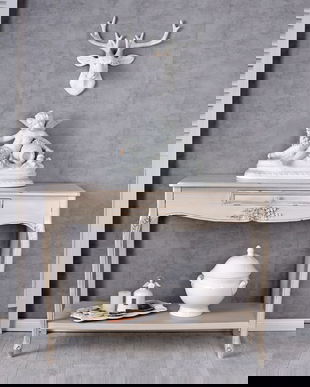 Consola Shabby Chic alb antichizat