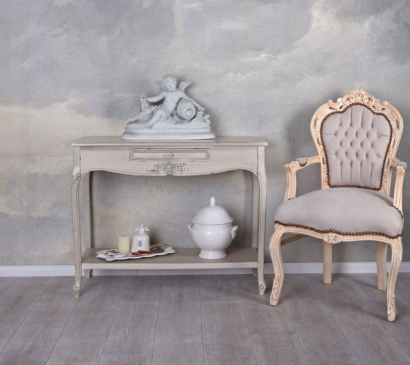 Consola Shabby Chic alb antichizat