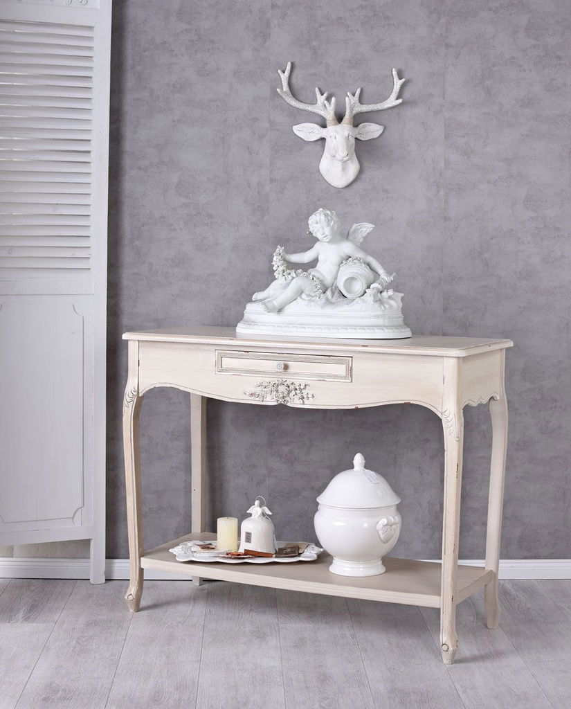 Consola Shabby Chic alb antichizat