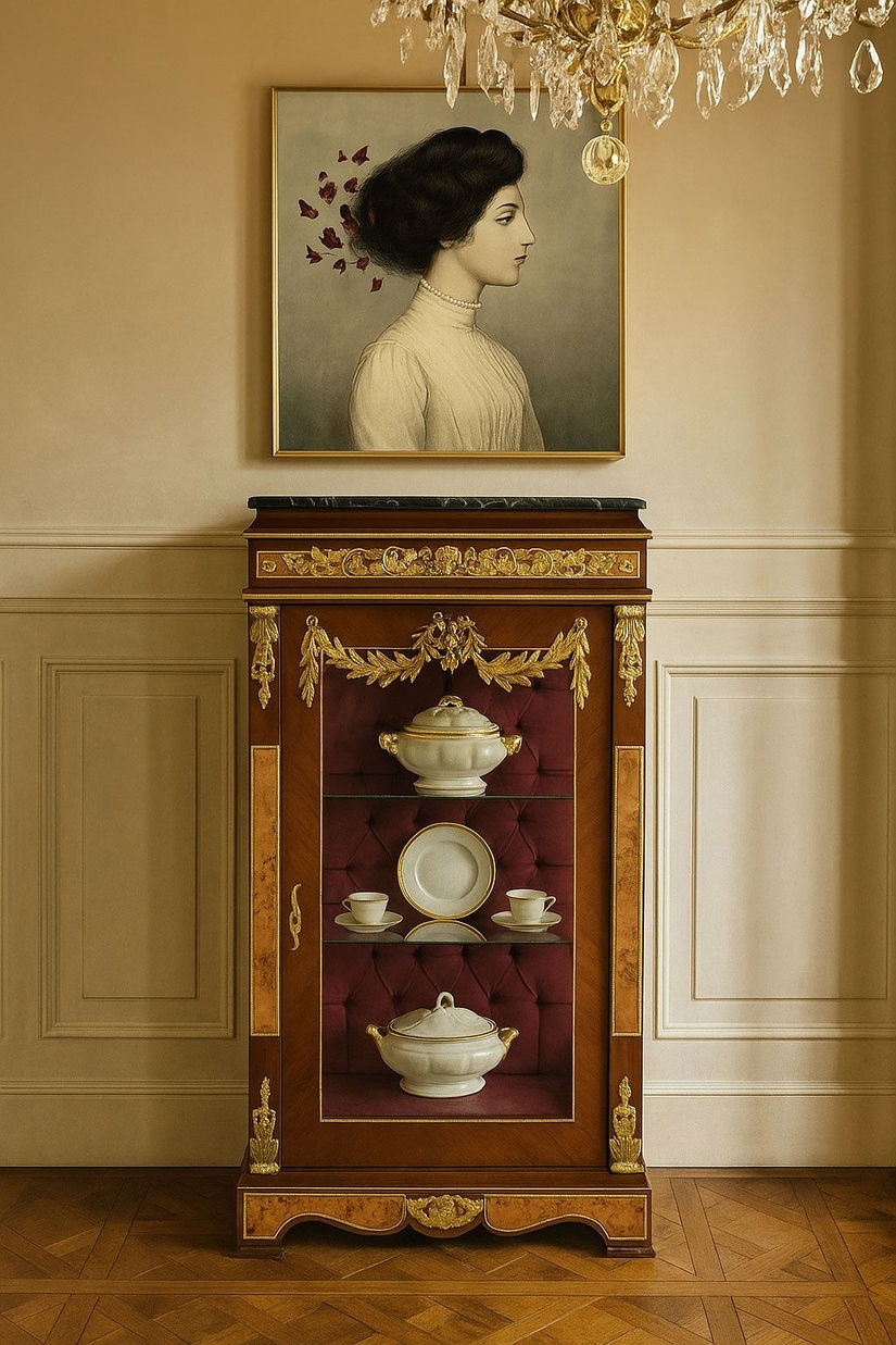 Vitrină baroc Madame Pompadour