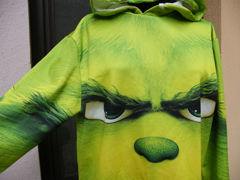 Grinch/bluzon hoodie nou