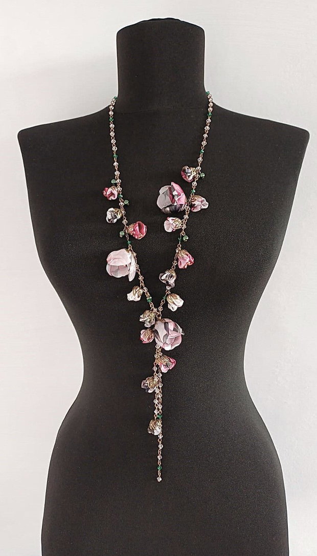 Colier floral lung