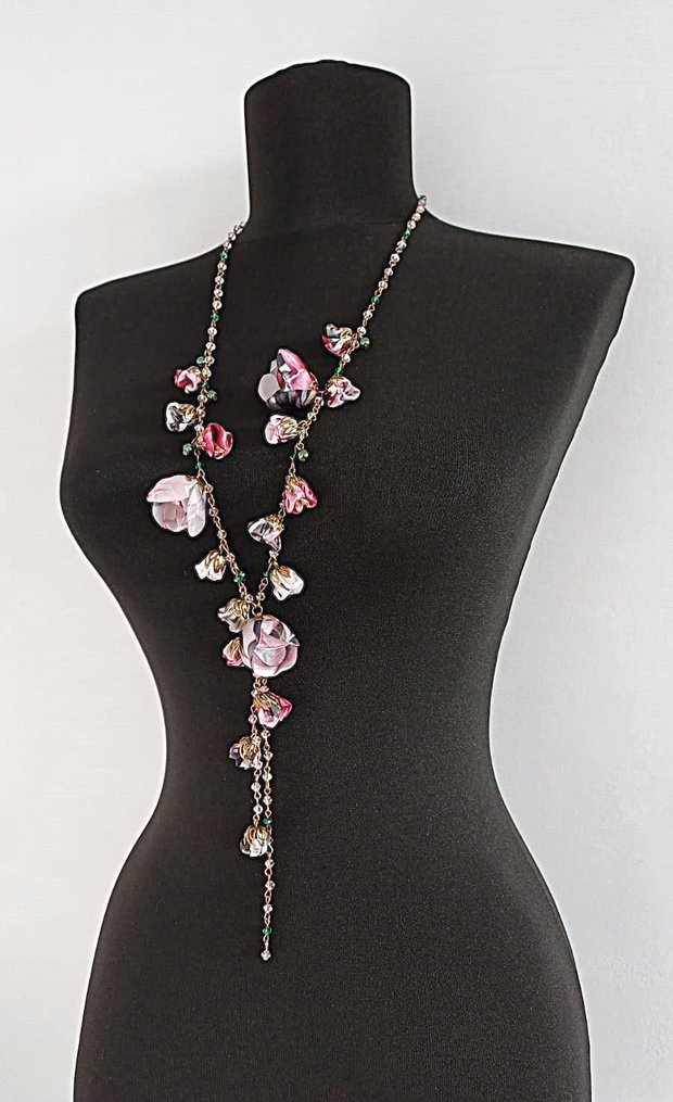 Colier floral lung
