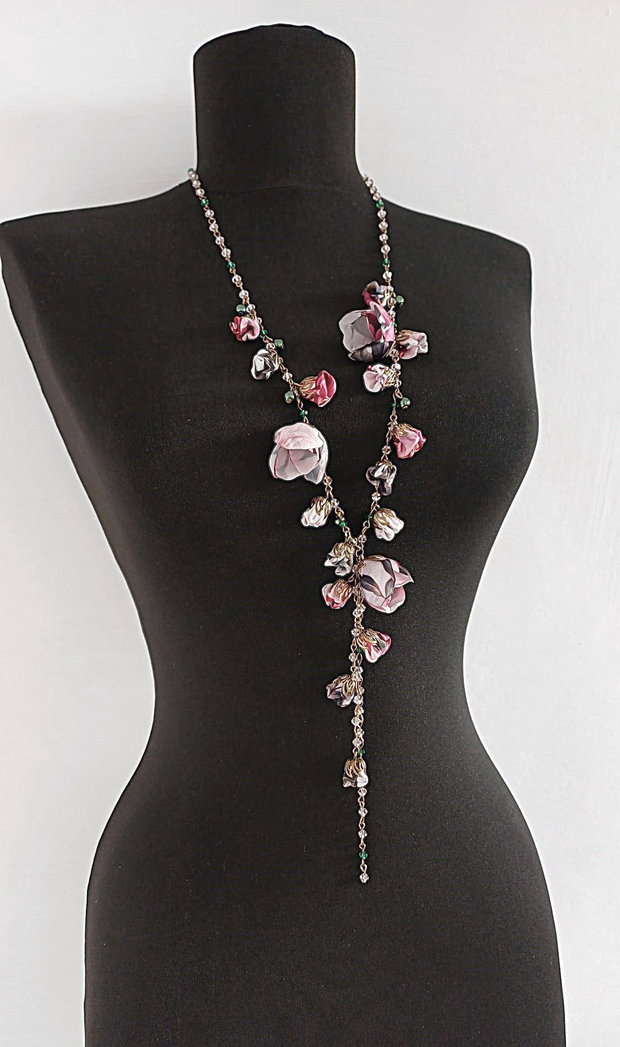 Colier floral lung
