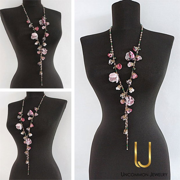 Colier floral lung