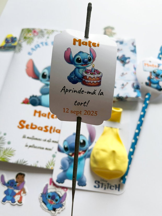 Carte de colorat Stitch personalizată