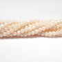 Cristale din sticla, rondelle, 3x2.5 mm, opace, lucioase, crem-A08