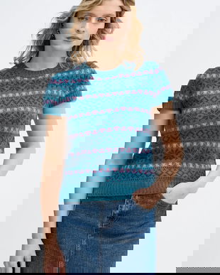 United Colors of Benetton pulover din amestec de lână x Stranger Things culoarea turcoaz, 171RE10EN