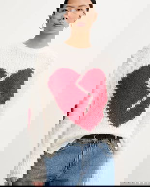 AllSaints pulover din amestec de lână LUVHEART culoarea negru, călduros, W078KC