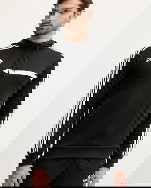 adidas bluză Z19703 bărbați, culoarea negru, cu glugă, cu imprimeu Z19703-black